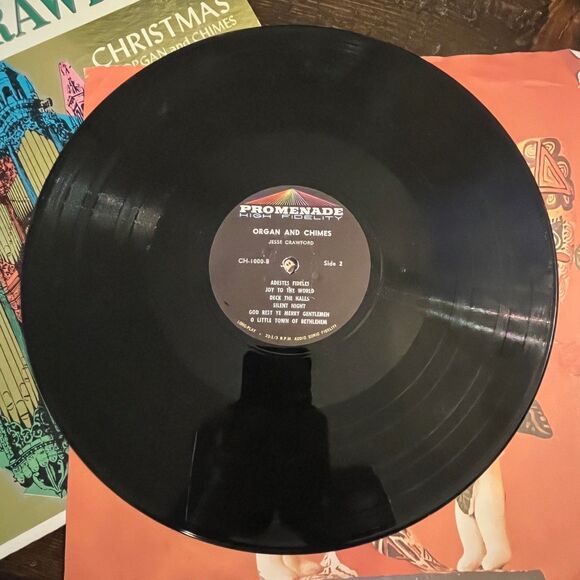 Jesse Crawford Christmas on Organ And Chimes Vintage Vinyl LP Record CH-1000 - Picture 5 of 11